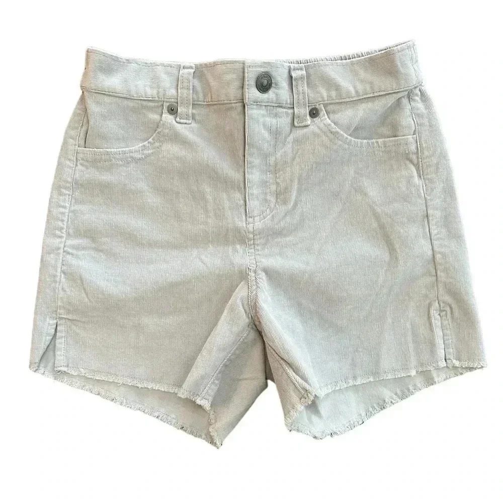 Aerie Corduroy Shorts Gray NWT Stretch Comfort Size XS - Picture 1 of 7